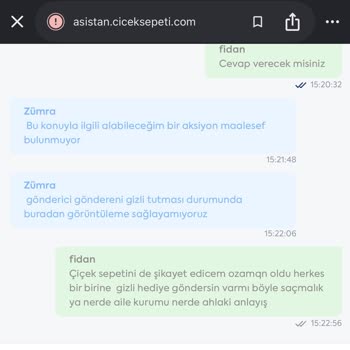 Çiçek Sepeti İsimsiz Çikolata Gönderisi Ve Gönderici Bilgisinin Açıklanmaması
