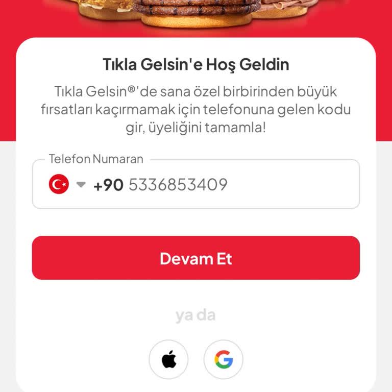 Tıkla Gelsin Uygulamasında Yeni Kullanıcı Girişi Hatası Ve Destek Yokluğu