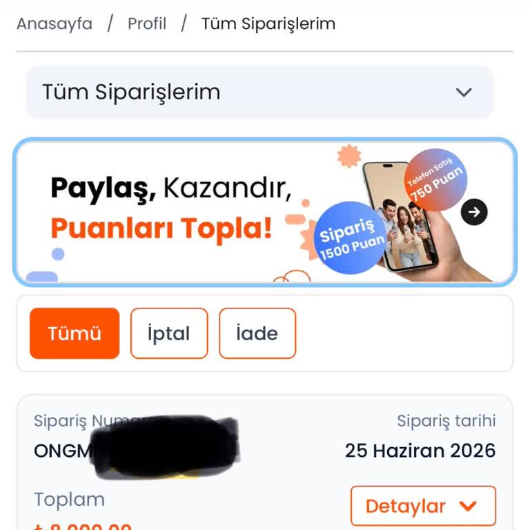 Ücret İadesi Hatası Ve Teslim Edilmeyen Telefon Siparişi