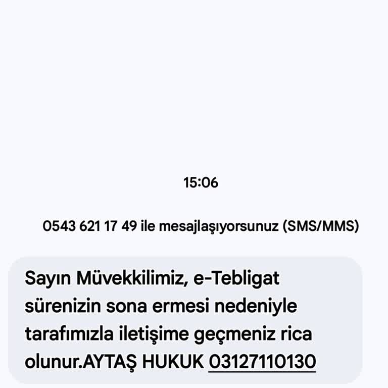 Sahte Hukuk Bürosu SMS’leriyle Kişisel Verilerin İzinsiz Kullanımı