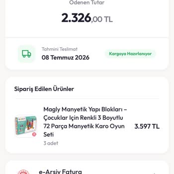 Sipariş Hazırlanıyor’da Kaldı, Teslim Edilmedi Ve Hemen İade Talebi