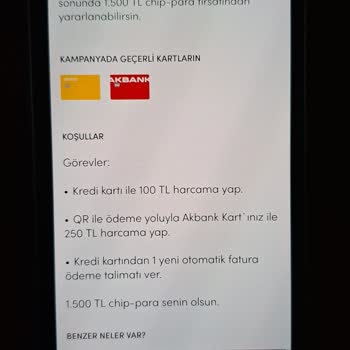 Kampanya Şartlarını Tamamen Yerine Getirdim Ancak Chip-Param Yüklenmedi