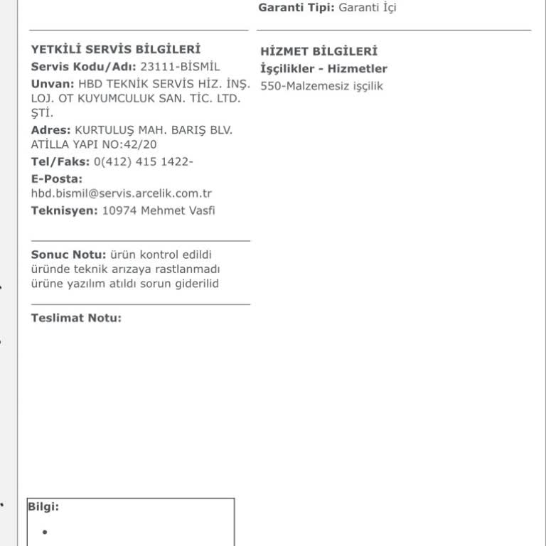 Arçelik Kahve Makinesinde Tekrarlayan Arıza Ve Ücret İadesi Talebi