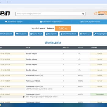 Ücretli UC Kodu Alınamadı Ve Destek Yok