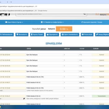 Ücretli UC Kodu Alınamadı Ve Destek Yok
