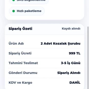 Ürün Açıklamasıyla Uyuşmayan Kozak Şurupları Ve Satıcıyla İletişim Yok