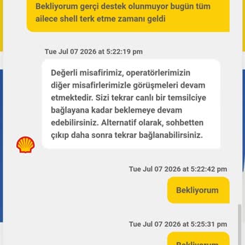 Shell Kart Puan Kullanımında Sürekli Sorun Ve İletişim Eksikliği
