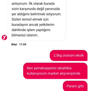 Eksik Kıyma Gönderimi Ve Müşteri Hizmetlerinin İlgisizliği