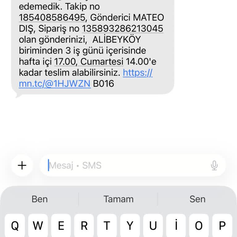 Teslim Edilemeyen Kargo İçin Yanıltıcı Mesaj Ve Saygısız Tutum
