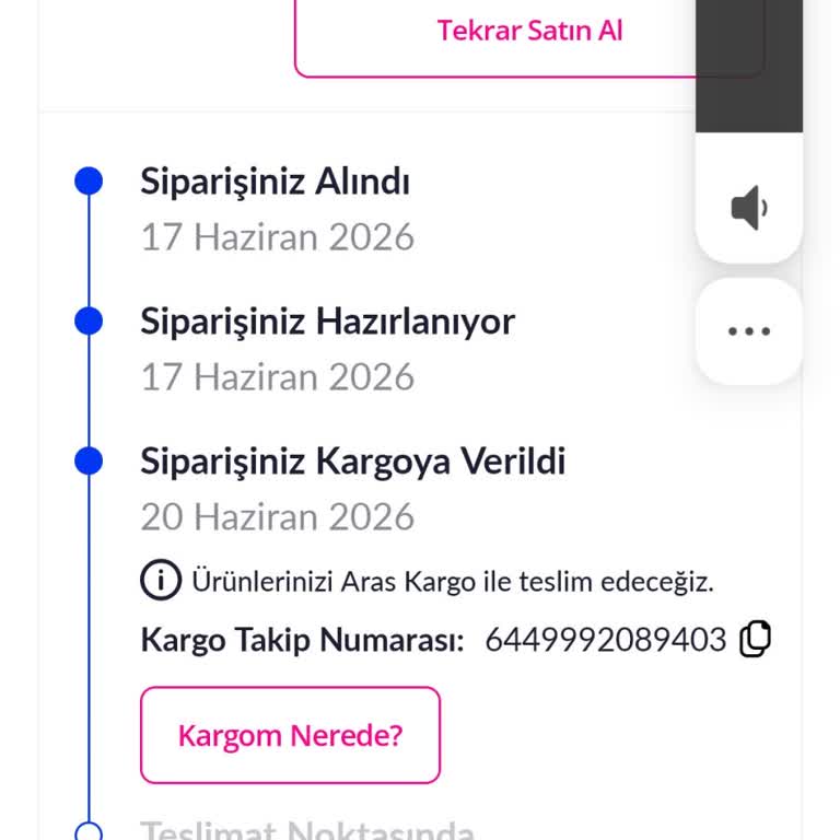 Aras Kargo Gecikmesi Mağduriyetim Ve Açıklama Talebim