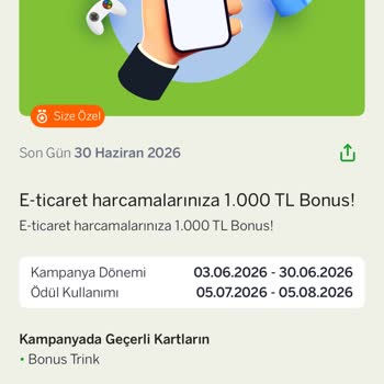 Garanti Bankası BonusFlaş Kampanyasında Bonus Yüklenmemesi