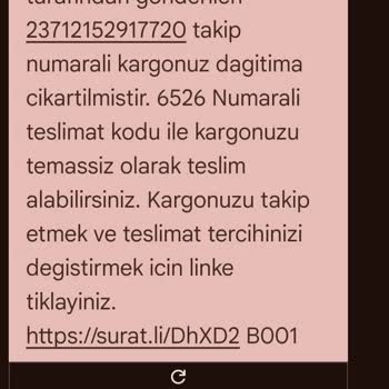 Kargo Teslim Edilmedi, Dağıtım Alanı Dışı Gerekçesi Reddedildi
