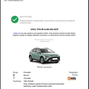 Hit Rent A Car İzmir’de Yanıltıcı Havalimanı Teslimi Ve Açıklamasız Ek Kesintiler