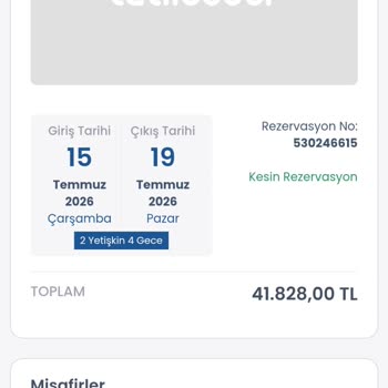 Tatilbudur.com’da Rezervasyon Ücretinde 1.828 TL Fazla Çekim
