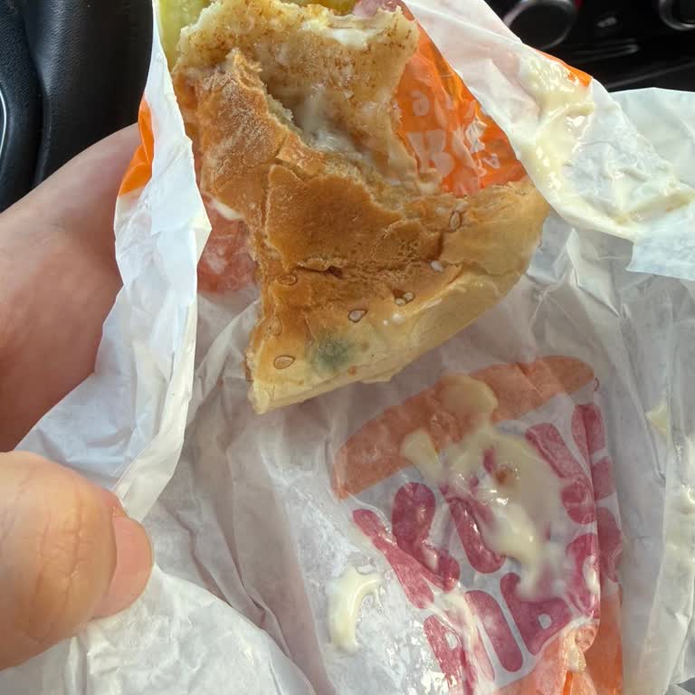 Küflü Burger King Hamburger Ekmeği Sağlık Riskine Dönüştü