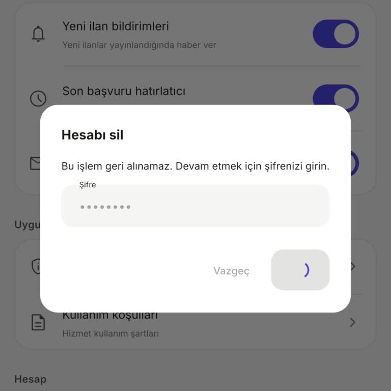 Bildirio Kişisel Verilerimin Uygulama Üzerinde Tutulmasını İstemiyorum