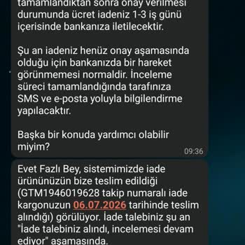 İade Edilen 81.000 TL Hesaba Yansımıyor Ve Müşteri Hizmetlerine Ulaşılamıyor
