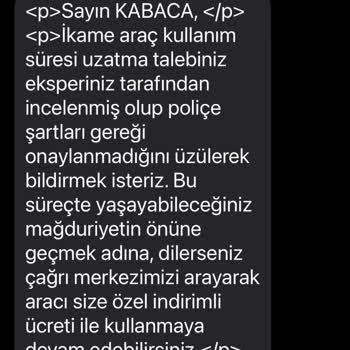 Hdi Sigorta 14 Günlük İkame Araç Hakkımı 10 Günle Sınırlıyor