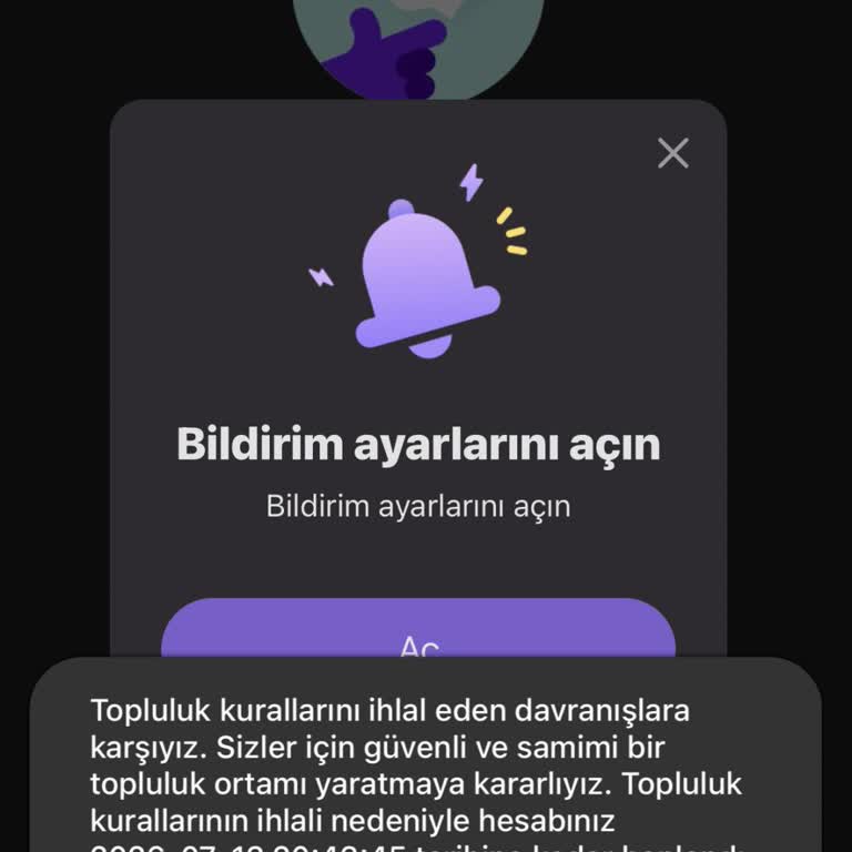 Hesabımın Sebepsiz Banlanması Ve Açıklama Talebi