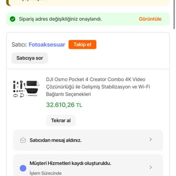 Vlog Kamerası Siparişimin Kargoya Verilmemesi Ve Müşteri Hizmetlerinden Yanıt Alamama