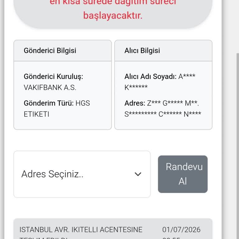 İkitelli Şubesinde 10 Gün Bekleyen HGS Kartı Teslimatı Gecikiyor