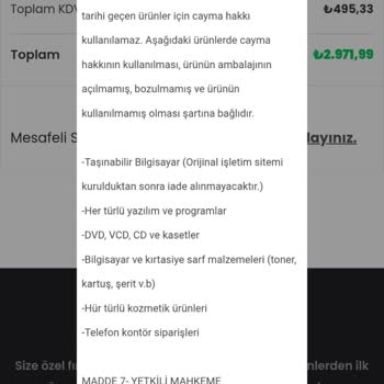 Sipariş İptali Sonrası Cevapsızlık Ve Geri Ödeme Talebi