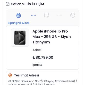 Kargo Gecikmesi Ve Satıcı Bilgisi Şeffaf Olmadığı İçin Mağdur Oldum