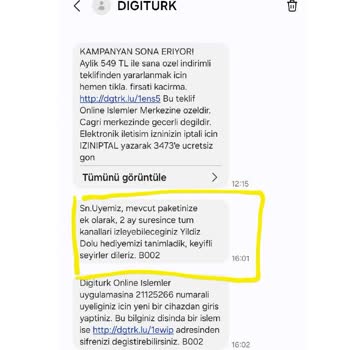 Digiturk'ün 2 Ay Hediye Sözü Sonrası 1.926,68 TL Fatura Şoku