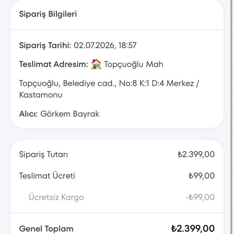 Sipariş Takibi Yok Ve Çağrılara Cevap Gelmiyor