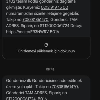 Teslimat Denemesi Yapılmadan Kargonun Habersiz İadesi