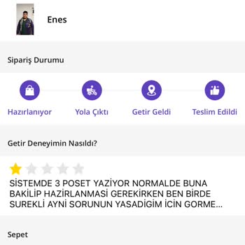Ayrı Poşet Talebim Görmezden Gelindi Mahremiyetim Zedelendi
