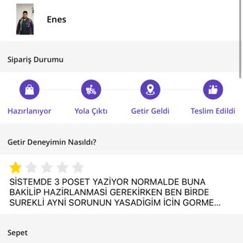 Ayrı Poşet Talebim Görmezden Gelindi Mahremiyetim Zedelendi