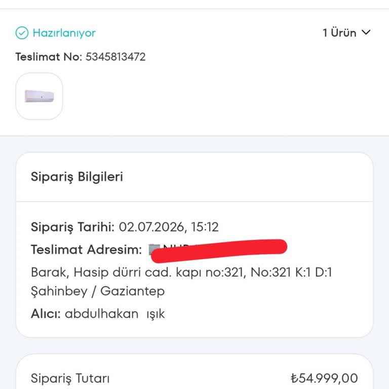 A101 Extra’dan Klimamın Gecikmiş Teslimatı Ve Yanıtsız İletişim