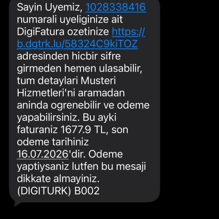 Aboneliği Biten Digiturk Paketi Haksız Fatura Kesildi
