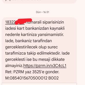 Sipariş Olmadan Çekilen 4600 TL Ücretinin İadesi Gerçekleşmedi