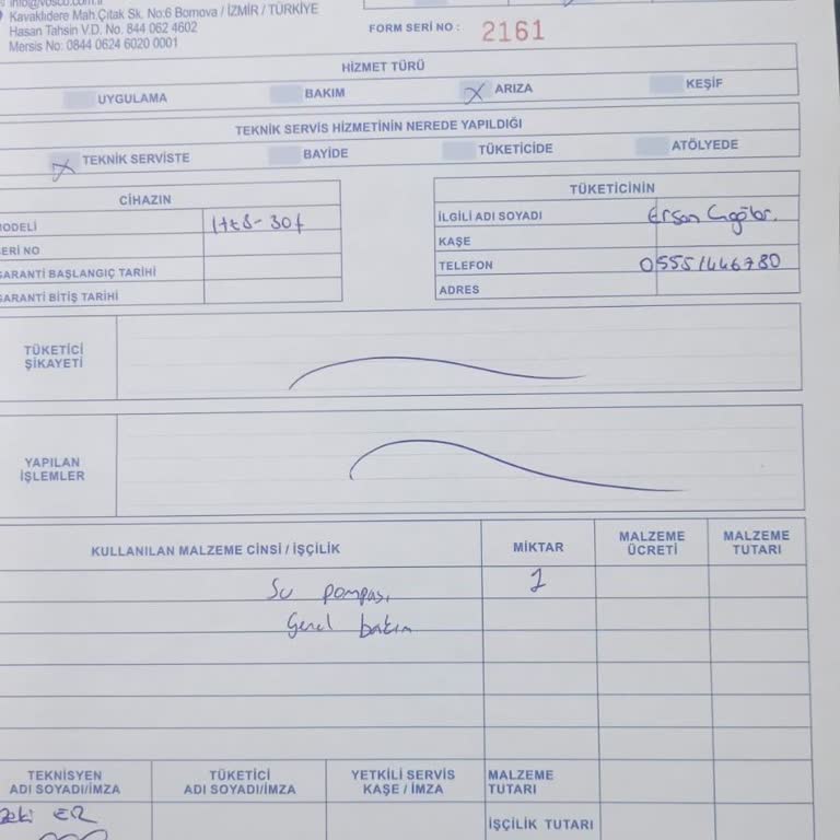 Garanti Dışı İddia Ve Haksız 5.000 TL Ücret Talebi