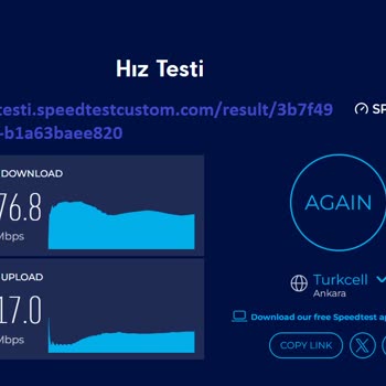 1 Gbps Paketi İçin Aldığım Hız Sadece 100 Mbps