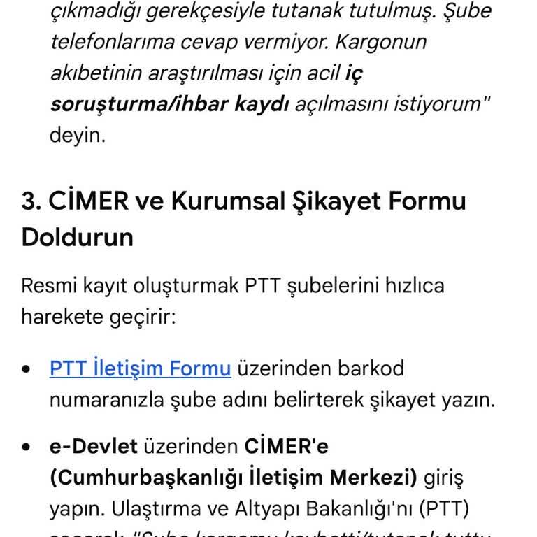 PTT Kargo'nun Mağusa'da 15 Gün Boyunca Hareketsiz Kargoları Ve Cevapsız Telefonları