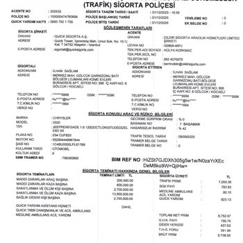 Kaza Sonrası Arızanın Şeffaf Açıklaması Ve 6.000 TL Tespit Ücreti İtirazı