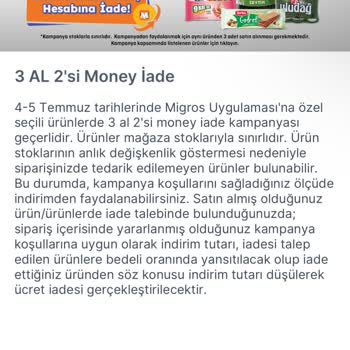 Money İadesi Alınmadığı İçin Mağduriyet