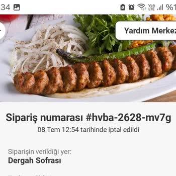 Yemeksepeti'nden Habersiz Sipariş İptali Ve Canlı Destek Eksikliği Mağduriyeti