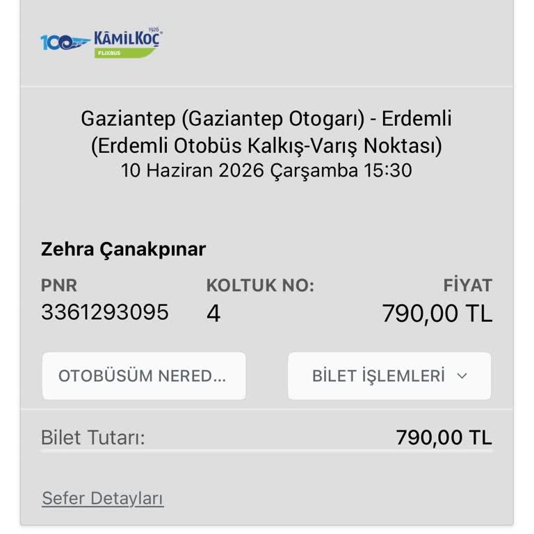 İptal Edilen Sefer Ve Bilgilendirme Eksikliği Nedeniyle 790 TL İadesi Gecikmesi