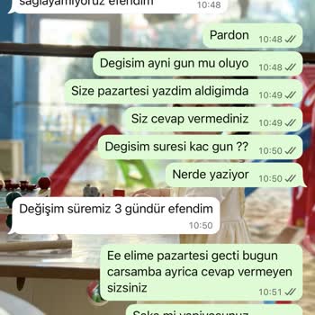 Beden Büyük Gelen Elbisenin Değişimi İletişimsiz Şekilde Reddedildi