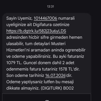 Sözleşme Bittiği İçin İptal İstediğimde 1.578 TL Fatura Kesildi