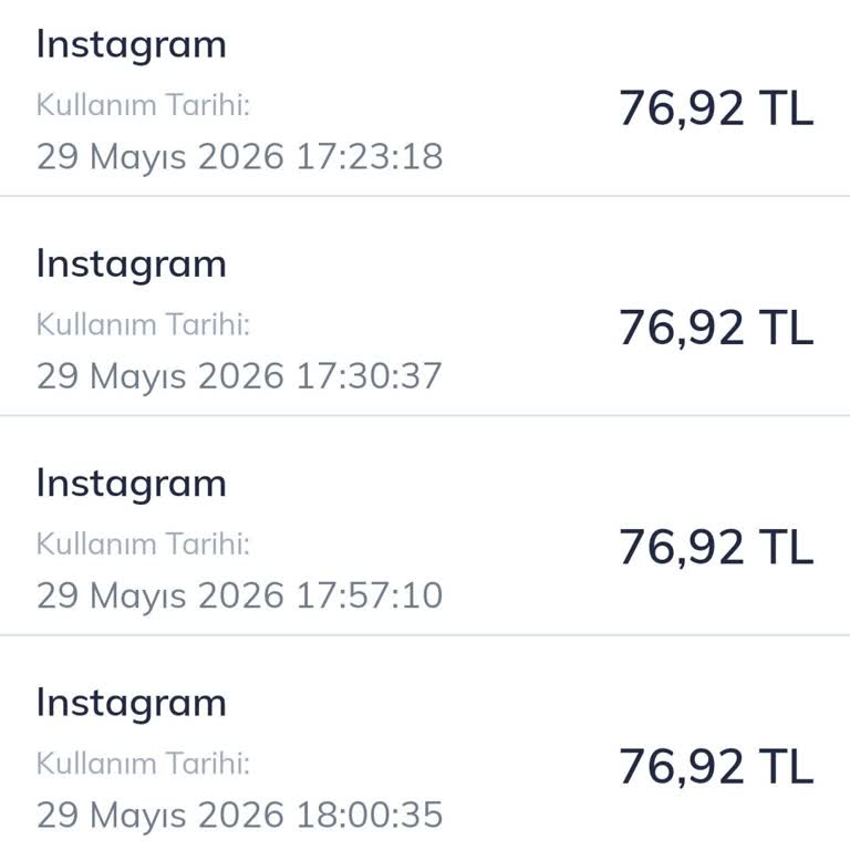 Instagram Ödemeleri İadesi Ve Açıklama Talebi