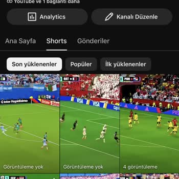 Futbol Shorts Videolarım Keşfette Görünmüyor Ve Büyümemi Engelliyor