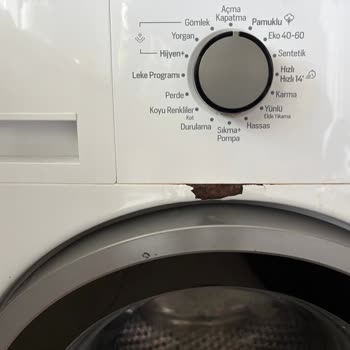 Arçelik Çamaşır Makinesi Kapak Boya Atması Ve Paslanma İçin Garantisiz Ücretsiz Değişim Talebi