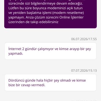 TurkNet Fiber İnternetde 6 Gün Süren Kesinti Ve Çözüm Talebi