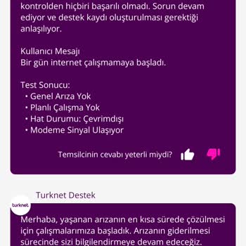 TurkNet Fiber İnternetde 6 Gün Süren Kesinti Ve Çözüm Talebi