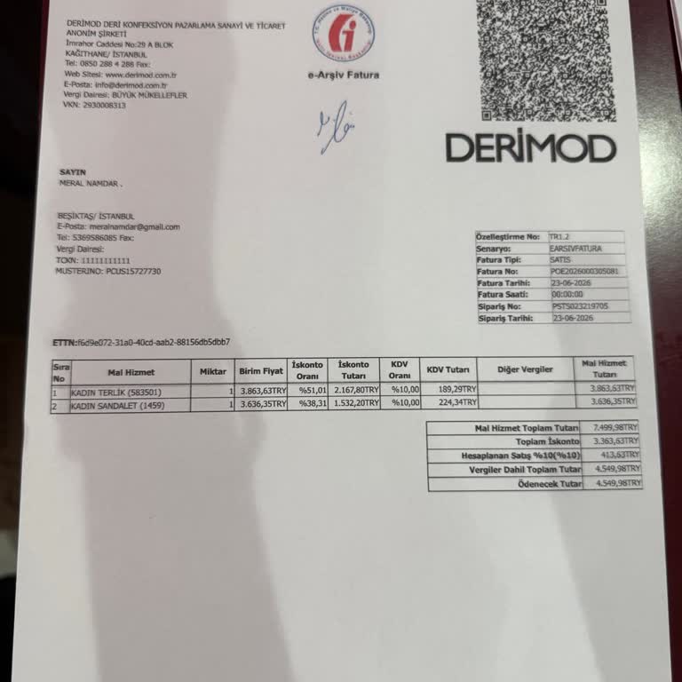 Derimod Terlikte Genişleme Ve Fiziksel İnceleme Eksikliği